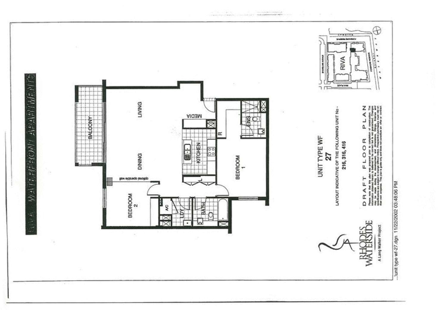 Floorplan of Homely apartment listing, 316/11 Lewis Avenue, Rhodes NSW 2138