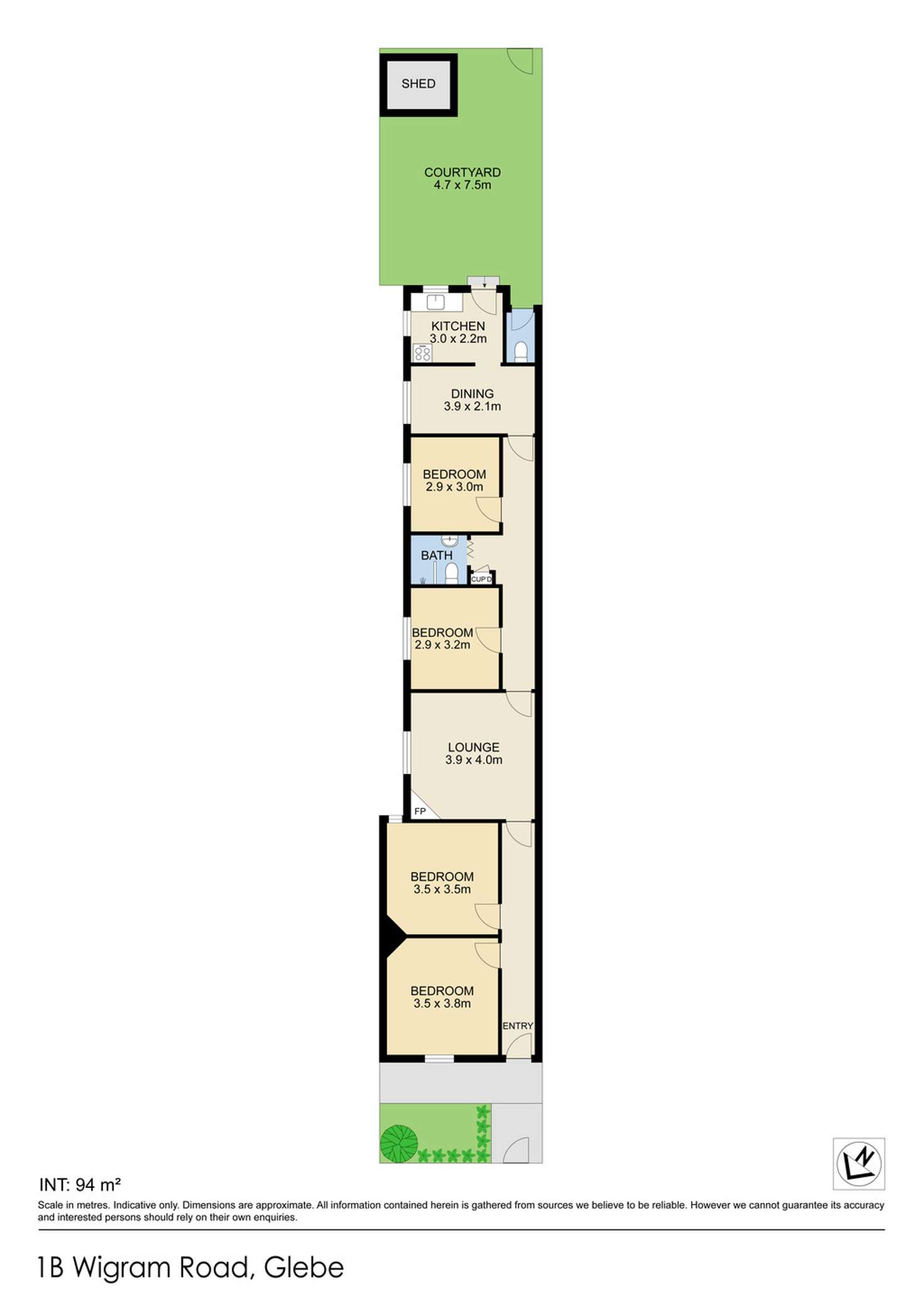 Floorplan of Homely house listing, 1B Wigram Road, Glebe NSW 2037