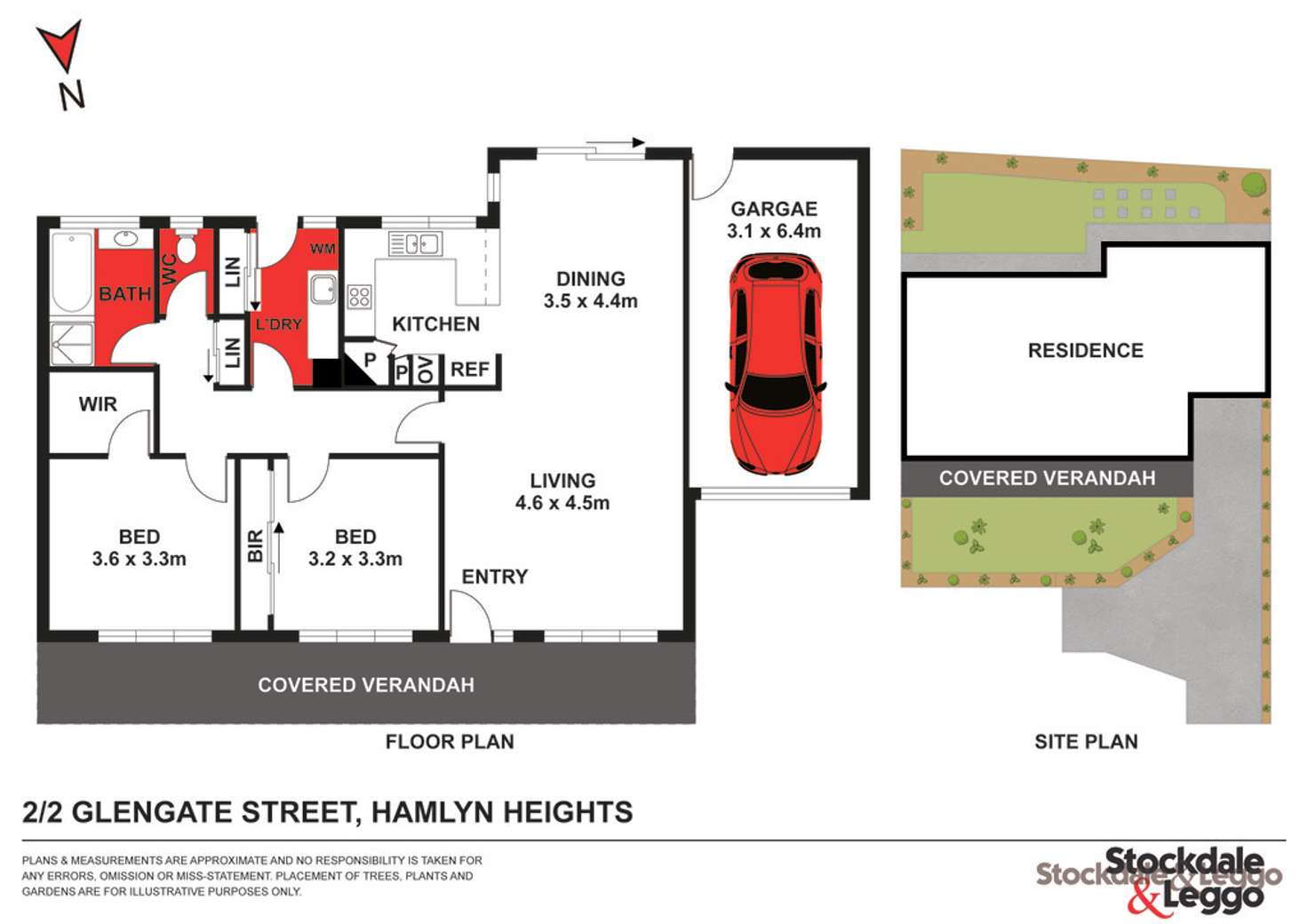 Floorplan of Homely townhouse listing, 2/2 Glengate Street, Hamlyn Heights VIC 3215