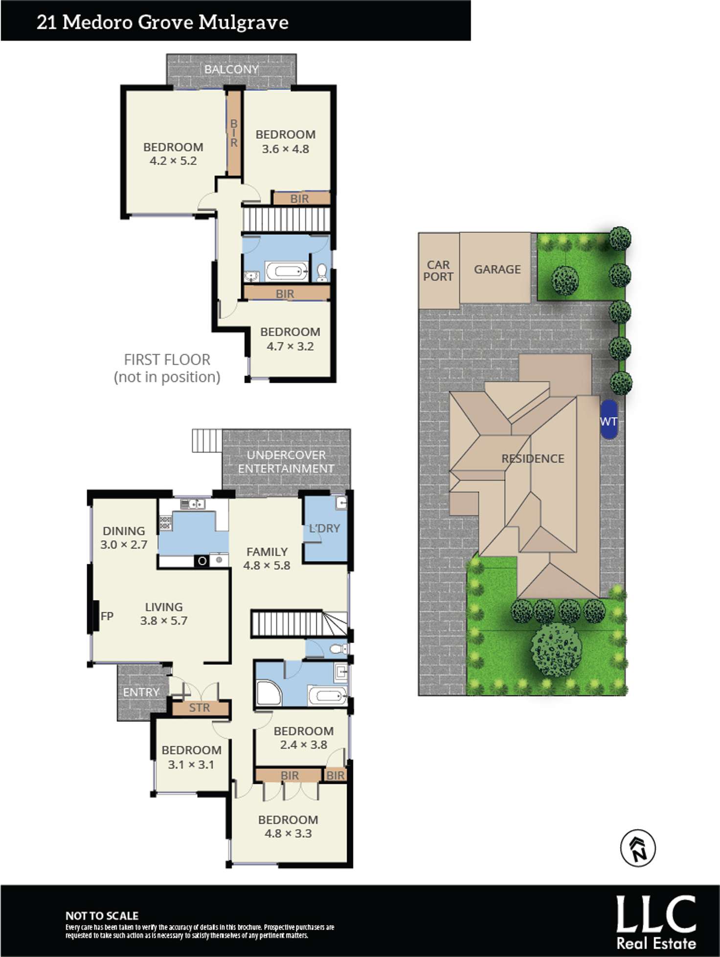 Floorplan of Homely house listing, 21 Medoro Grove, Mulgrave VIC 3170
