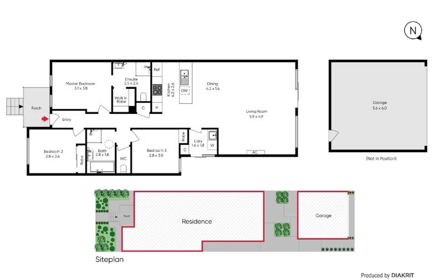 Floorplan of Homely house listing, 4 Olivine Place, Epping VIC 3076