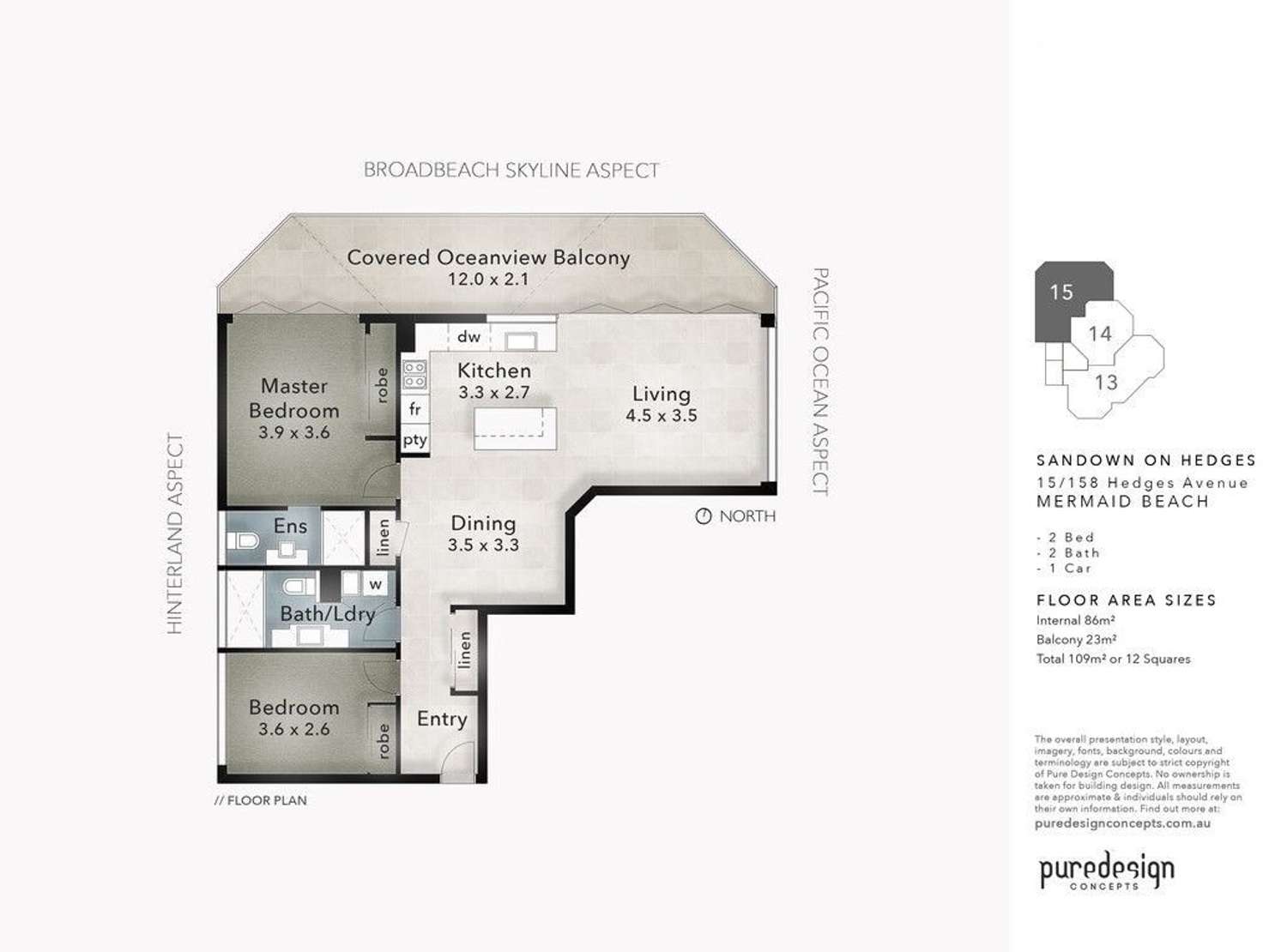 Floorplan of Homely unit listing, 15/158 Hedges Avenue, Mermaid Beach QLD 4218