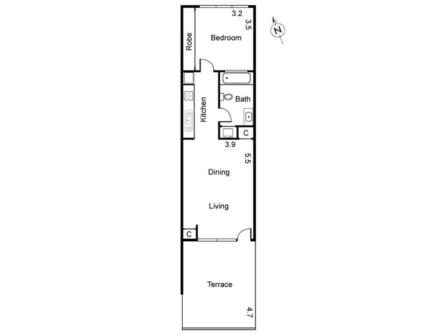 Floorplan of Homely apartment listing, 6/181 Bay Street, Port Melbourne VIC 3207