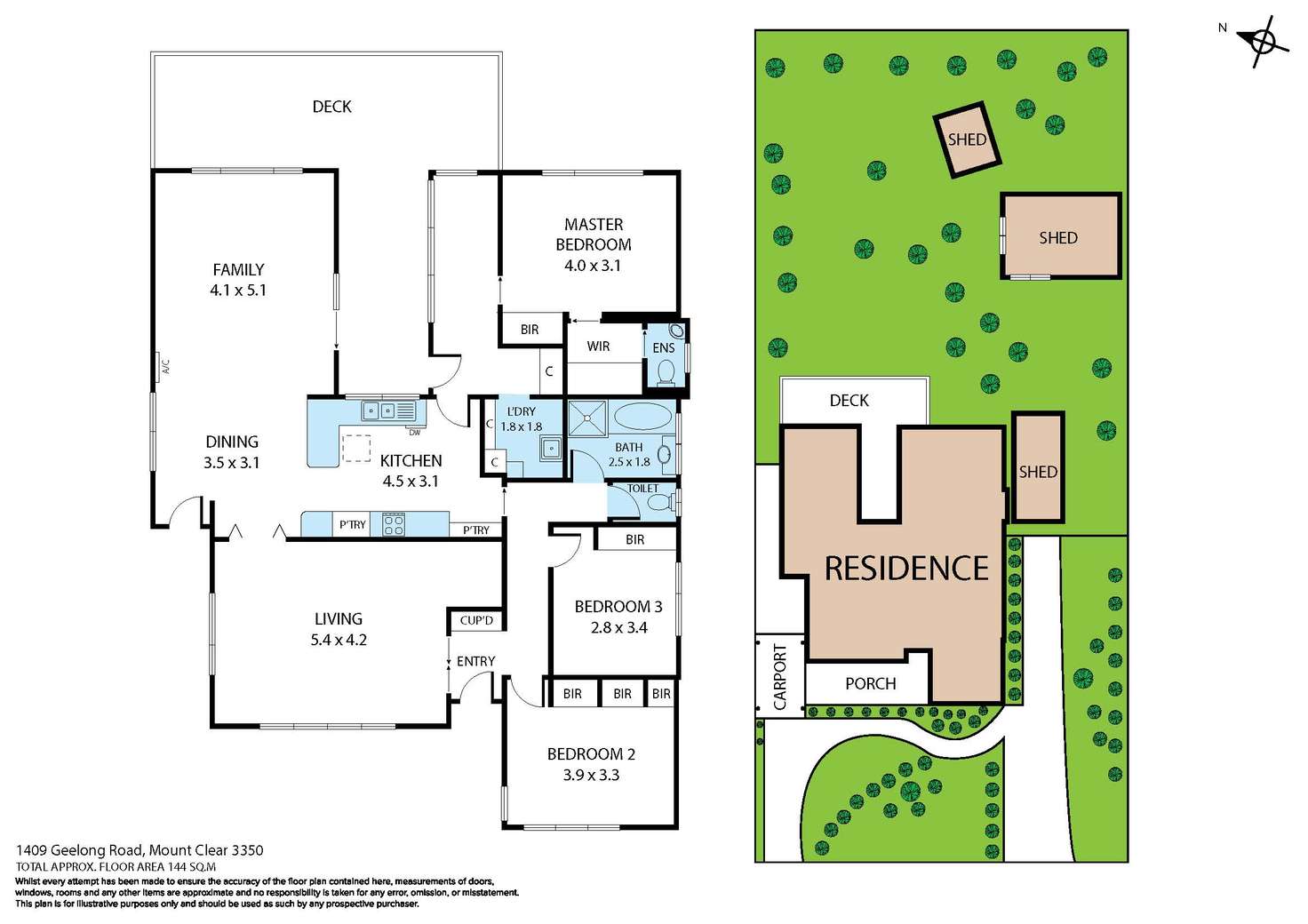 Floorplan of Homely house listing, 1409 Geelong Road, Mount Clear VIC 3350