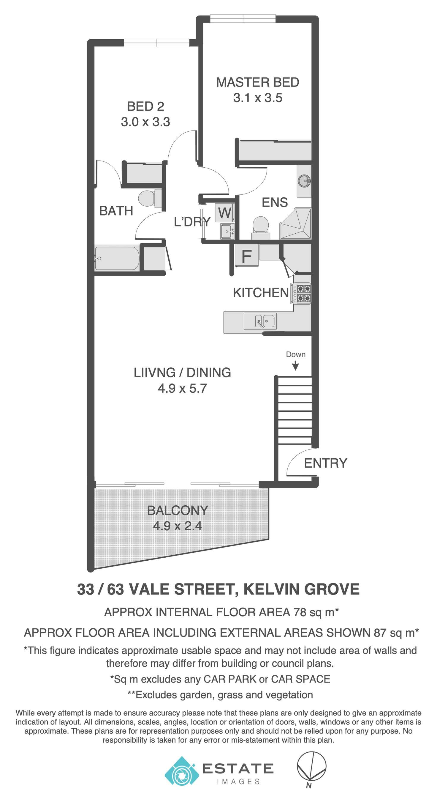 Floorplan of Homely apartment listing, 33/63 Vale Street, Kelvin Grove QLD 4059