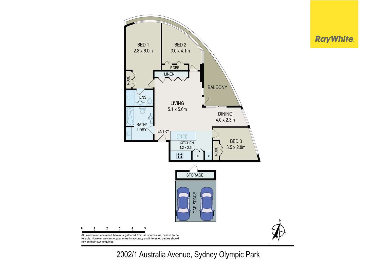 Floorplan of Homely apartment listing, 2002/1 Australia Avenue, Sydney Olympic Park NSW 2127