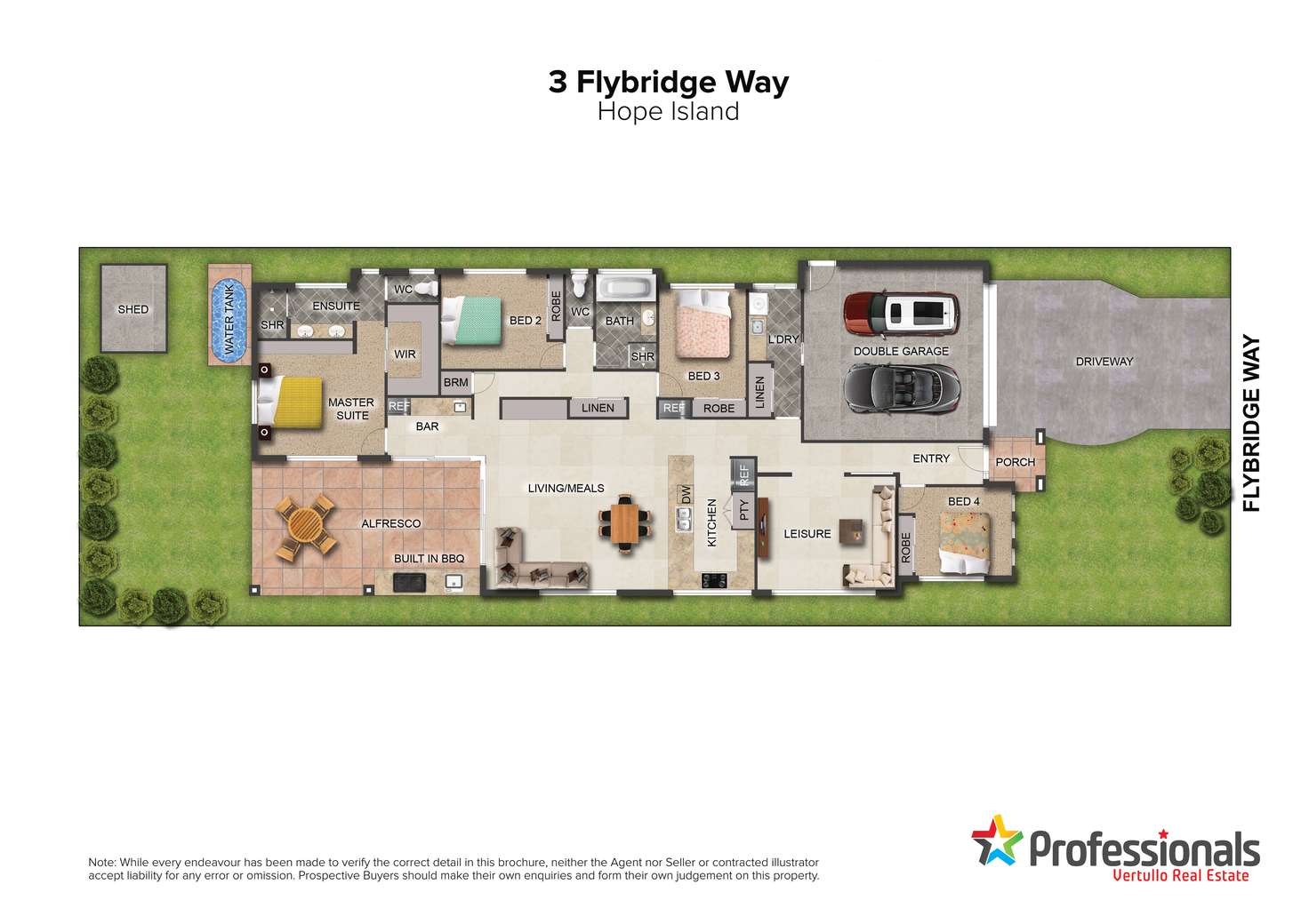 Floorplan of Homely house listing, 3 Flybridge Way, Hope Island QLD 4212