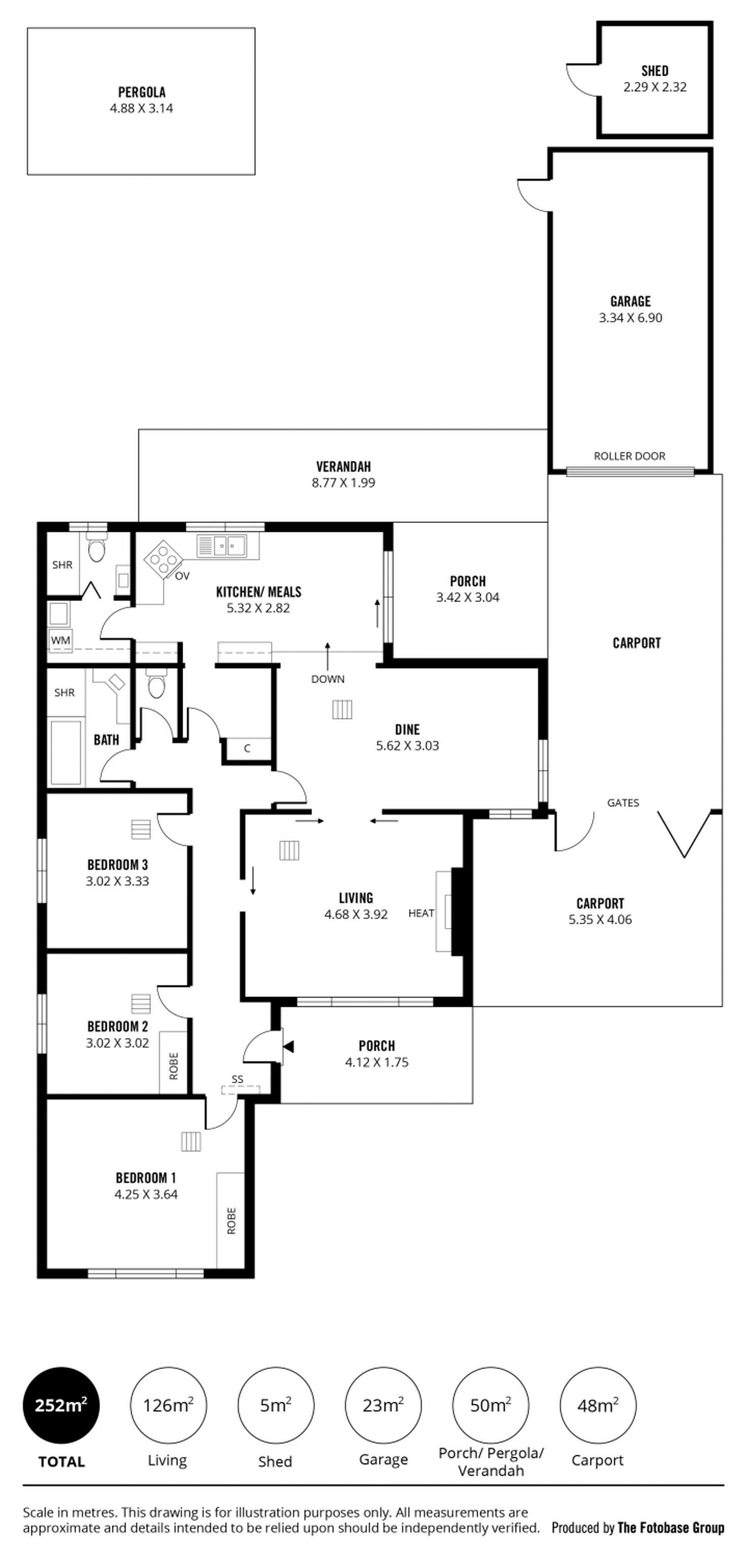 Floorplan of Homely house listing, 28 Gothic Drive, Paradise SA 5075