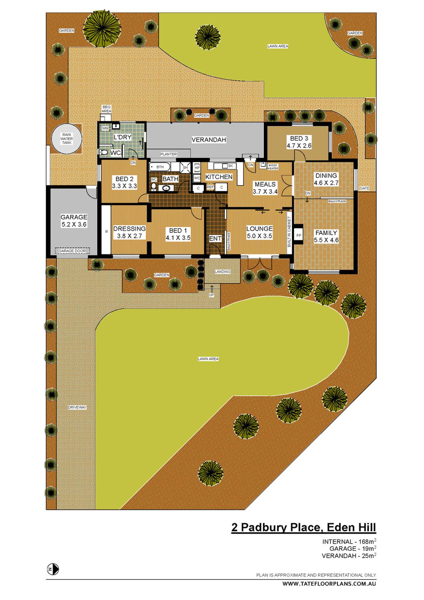 Floorplan of Homely house listing, 2 Padbury Place, Eden Hill WA 6054