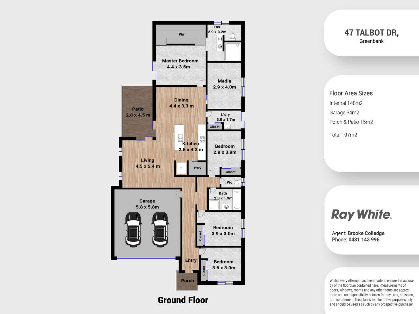 Floorplan of Homely house listing, 47 Talbot Drive, Greenbank QLD 4124