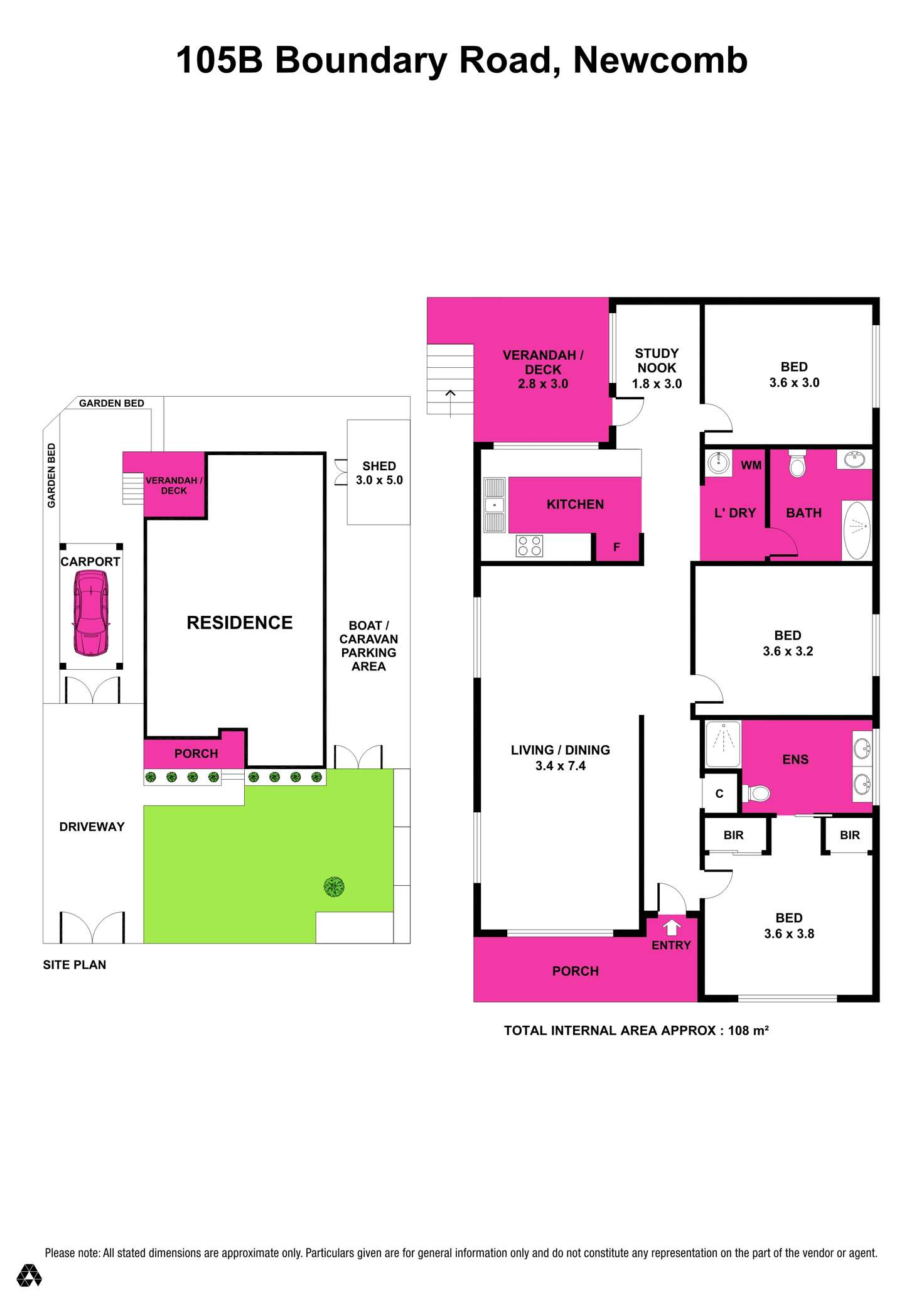 Floorplan of Homely house listing, 105B Boundary Road, Newcomb VIC 3219
