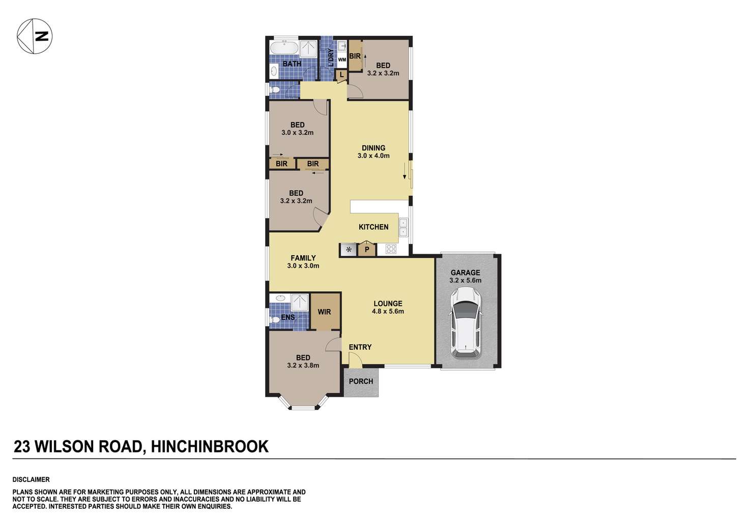 Floorplan of Homely house listing, 23 Wilson Road, Hinchinbrook NSW 2168