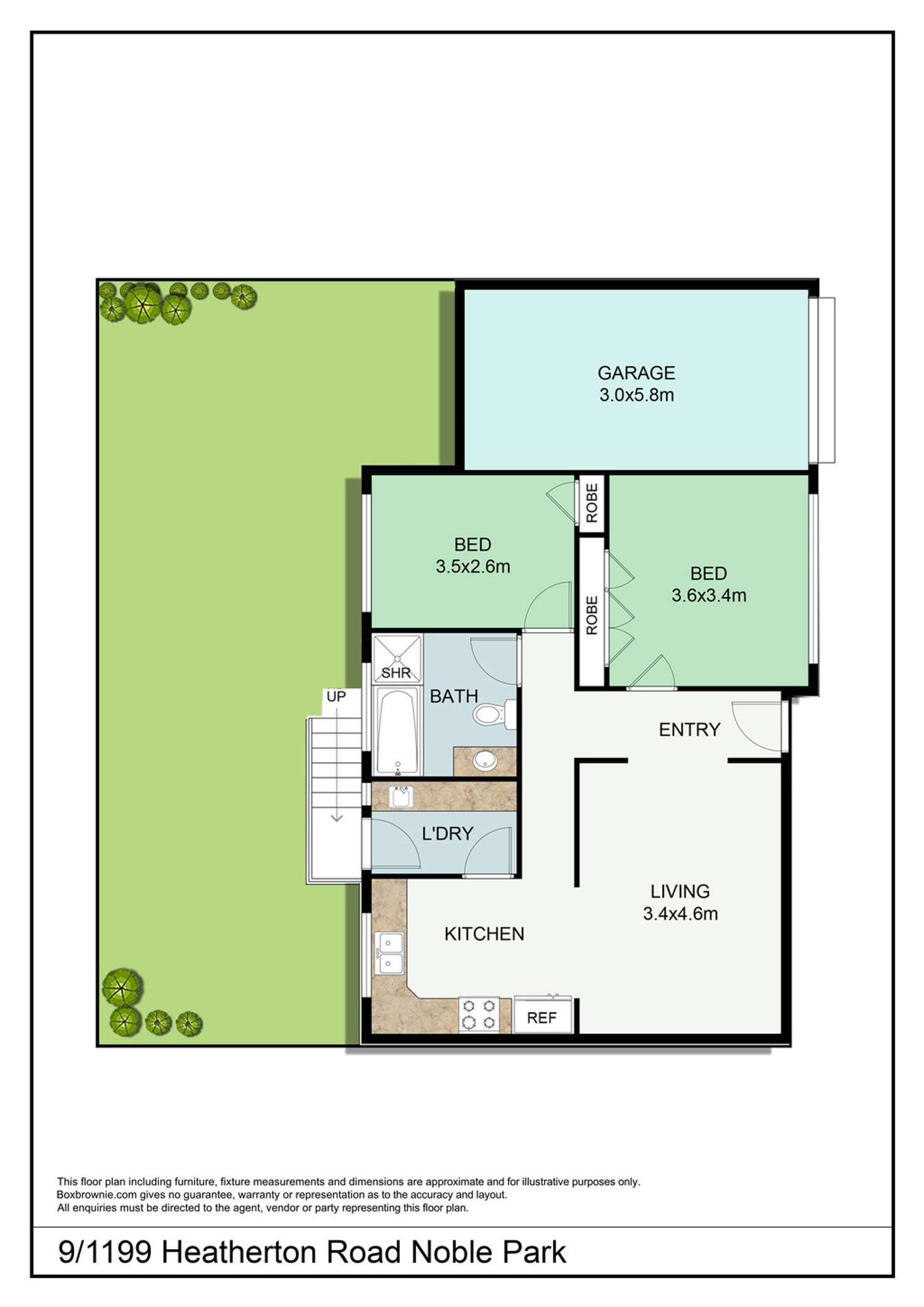 Floorplan of Homely unit listing, 9/1199 Heatherton Road, Noble Park VIC 3174