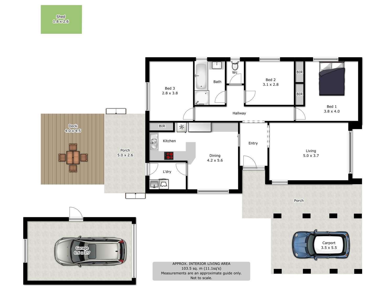 Floorplan of Homely house listing, 10 Maneroo Court, Wodonga VIC 3690