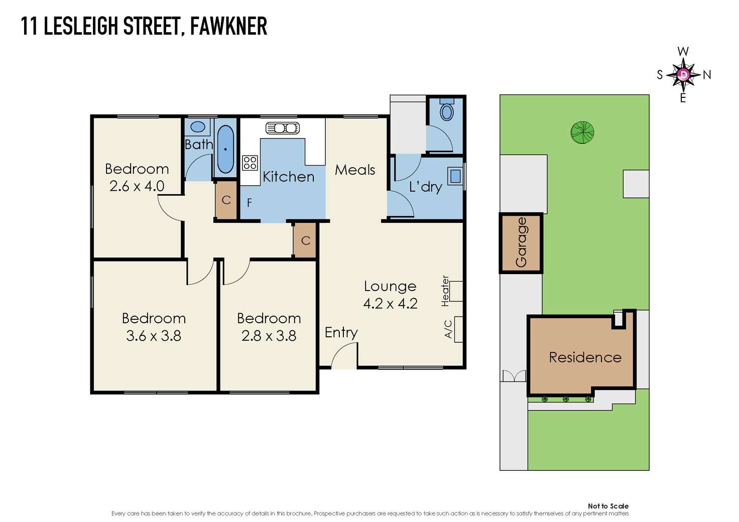 Floorplan of Homely house listing, 11 Lesleigh Street, Fawkner VIC 3060