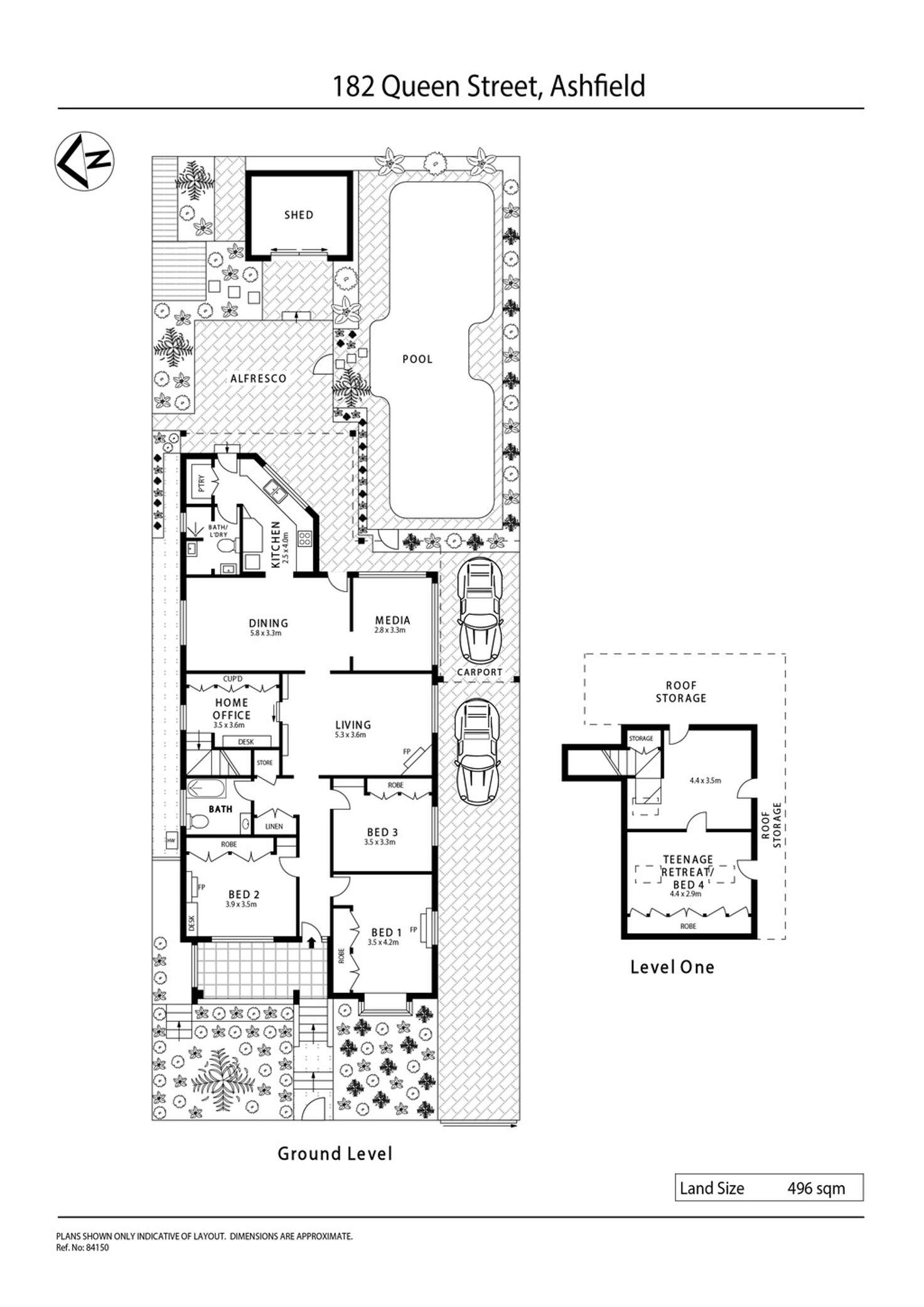 Floorplan of Homely house listing, 182 Queen Street, Ashfield NSW 2131