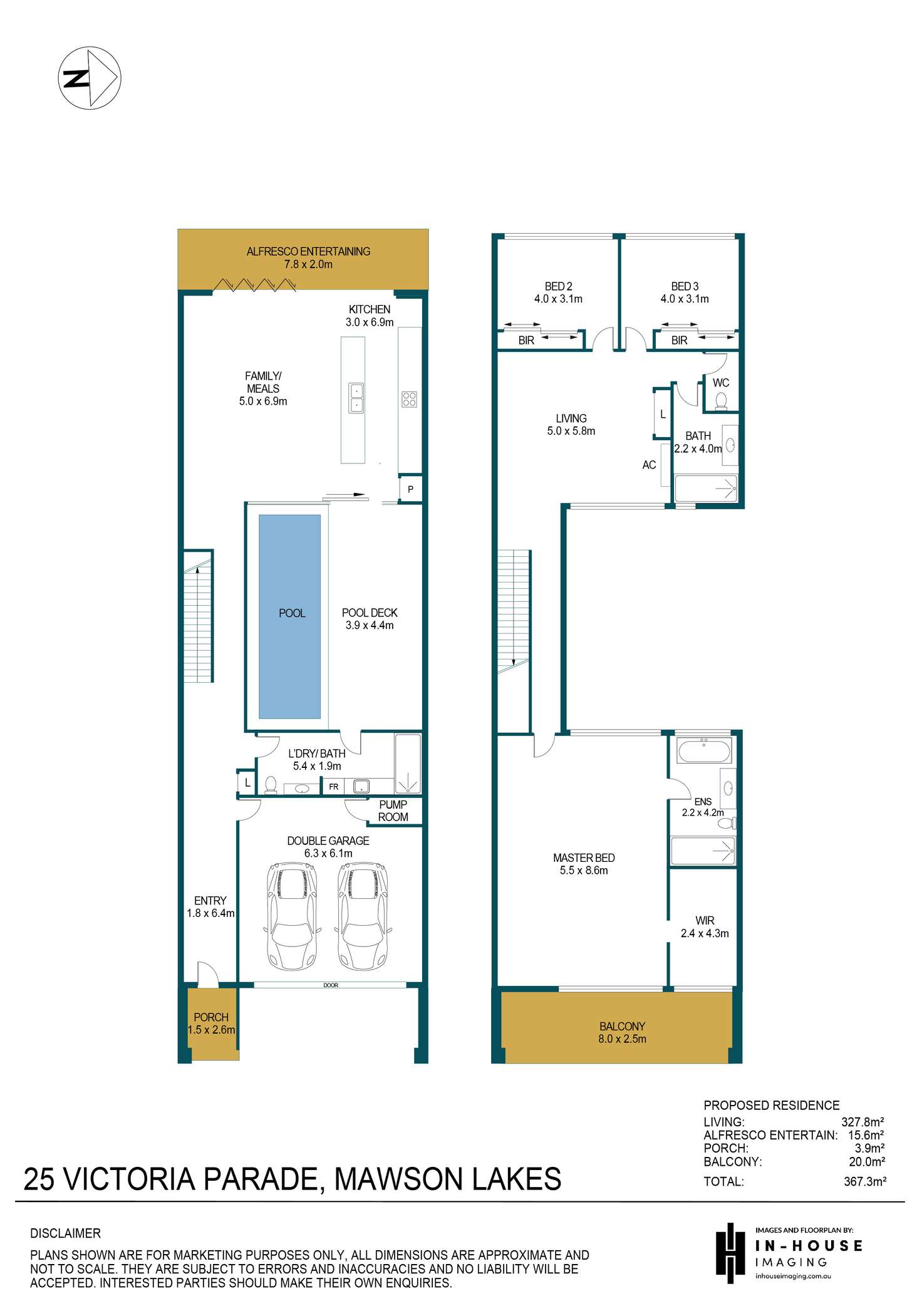 Floorplan of Homely house listing, 25 Victoria Parade, Mawson Lakes SA 5095