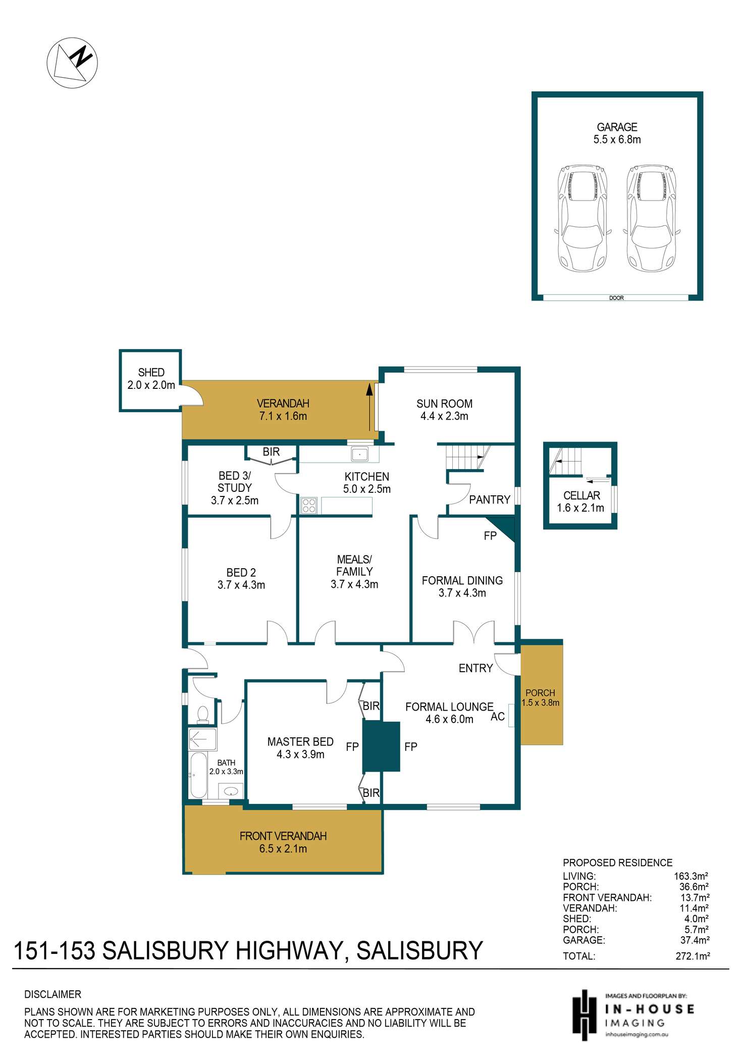 Floorplan of Homely house listing, 151-153 Salisbury Highway, Salisbury SA 5108