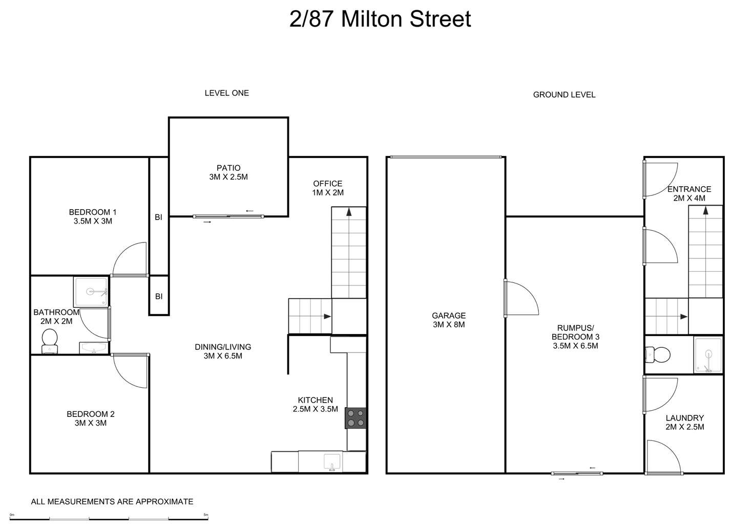 Floorplan of Homely house listing, 2/87 Milton Street, Grafton NSW 2460