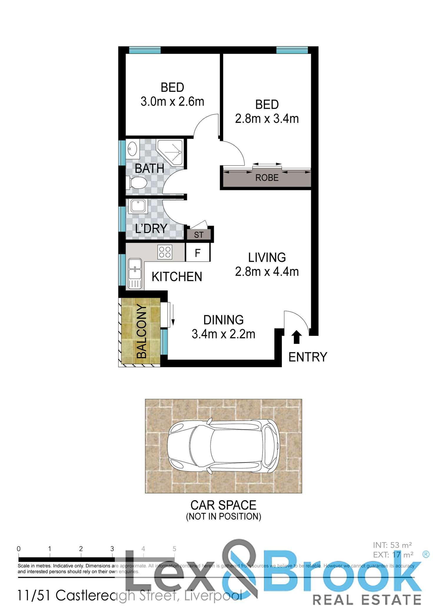 Floorplan of Homely unit listing, 11/51-57 Castlereagh St, Liverpool NSW 2170