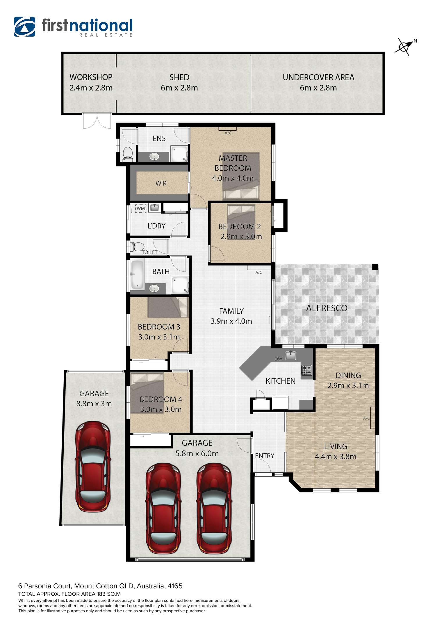 Floorplan of Homely house listing, 6 Parsonia Court, Mount Cotton QLD 4165