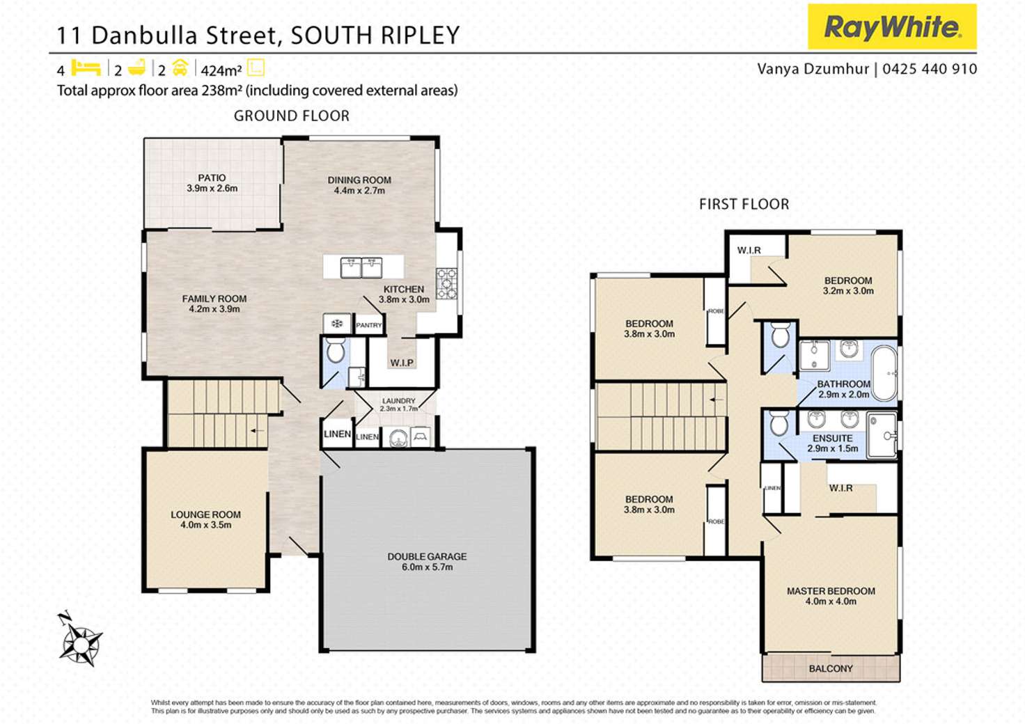 Floorplan of Homely house listing, 11 Danbulla Street, South Ripley QLD 4306