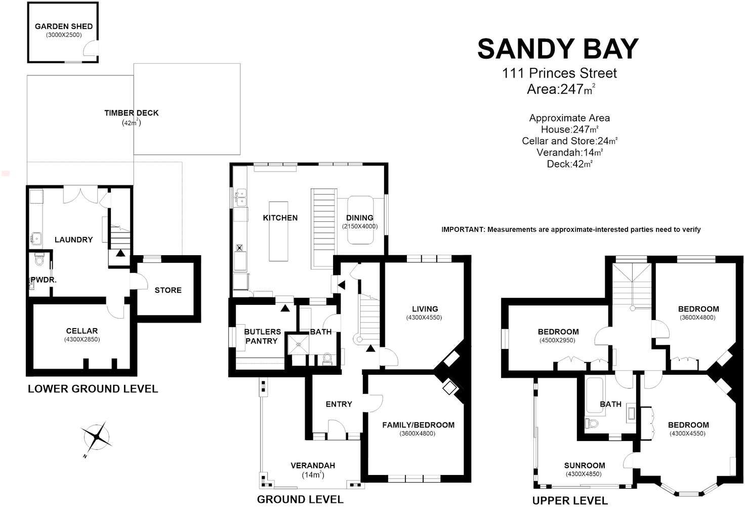 Floorplan of Homely house listing, 111 Princes Street, Sandy Bay TAS 7005