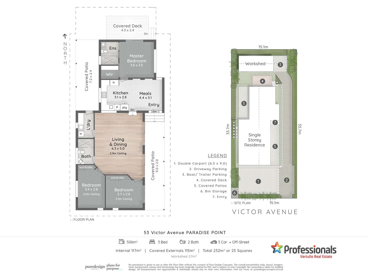 Floorplan of Homely house listing, 53 Victor Avenue, Paradise Point QLD 4216