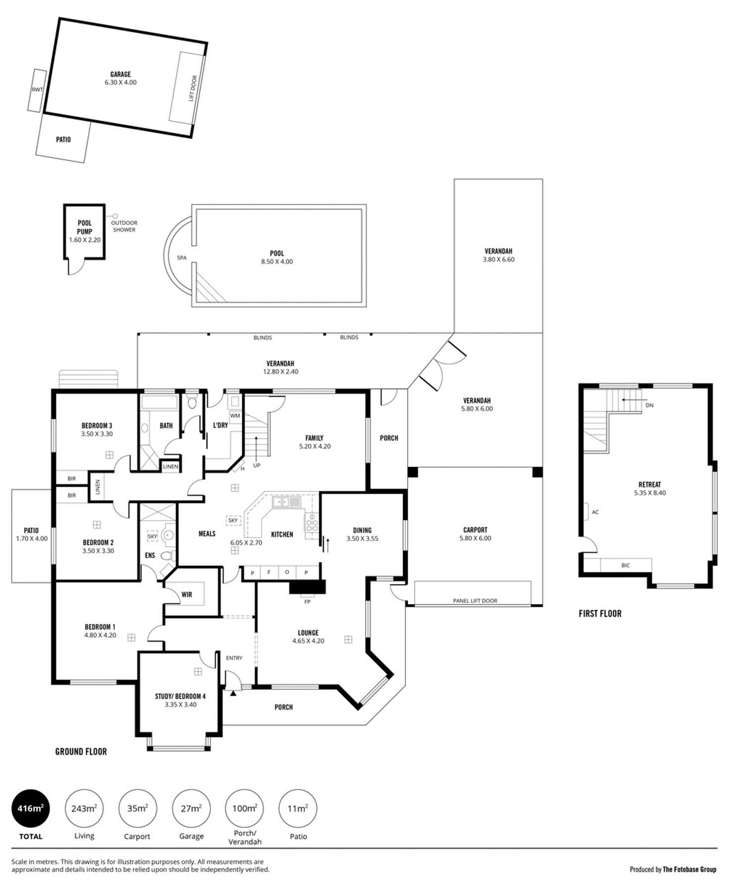 Floorplan of Homely house listing, 8 Comley Court, Novar Gardens SA 5040