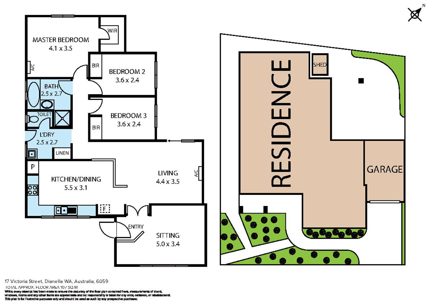 Floorplan of Homely house listing, 17 Victoria Street, Dianella WA 6059