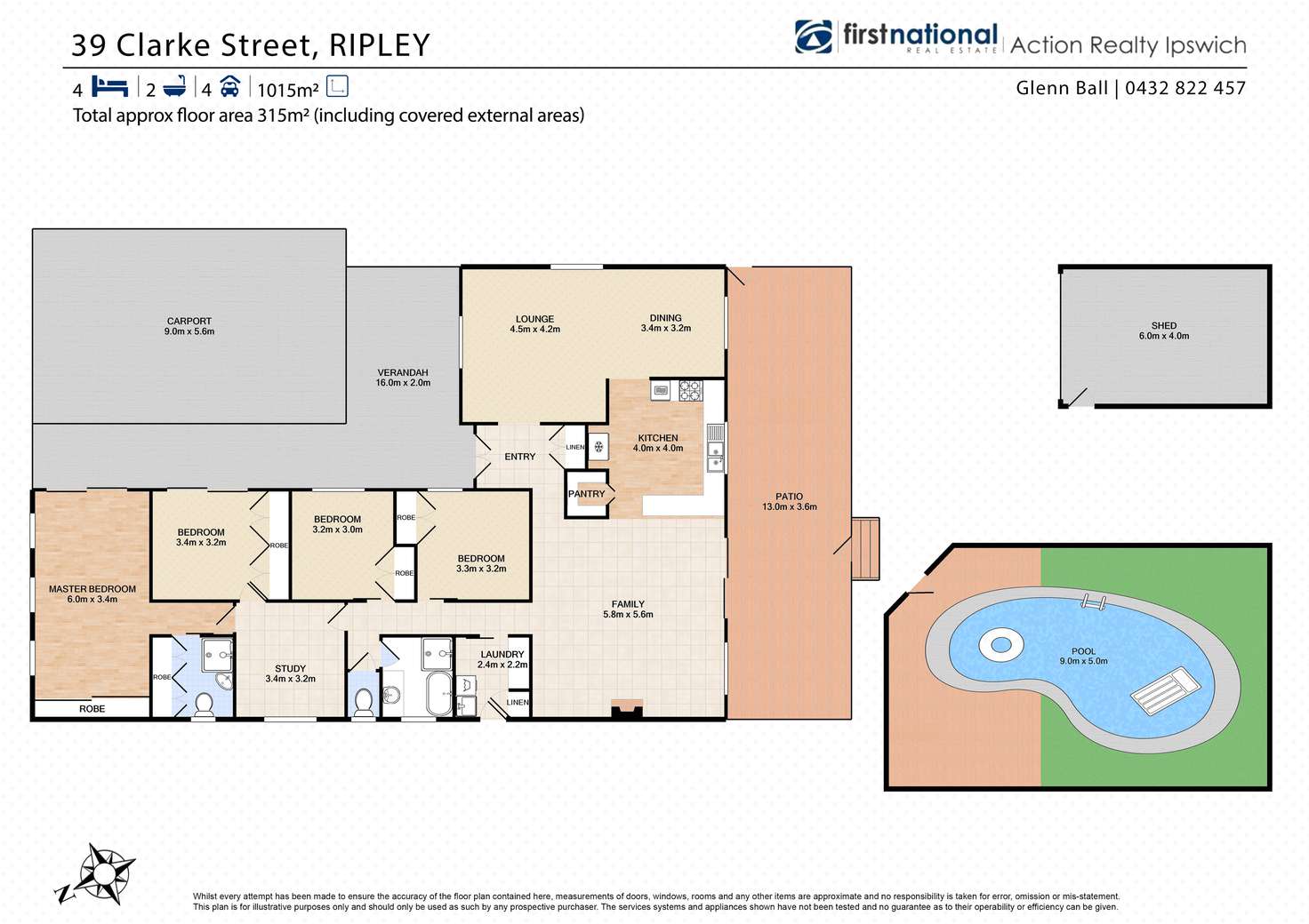 Floorplan of Homely house listing, 39 Clarke Street, Ripley QLD 4306