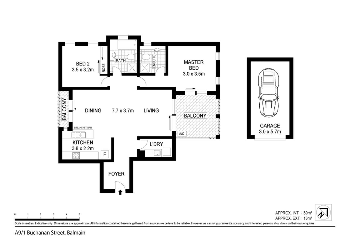 Floorplan of Homely apartment listing, A9, 1 Buchanan Street, Balmain NSW 2041