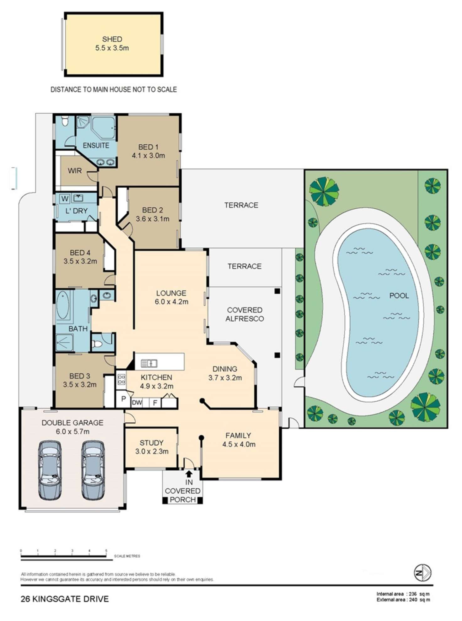 Floorplan of Homely house listing, 26 Kingsgate Drive, Tinbeerwah QLD 4563