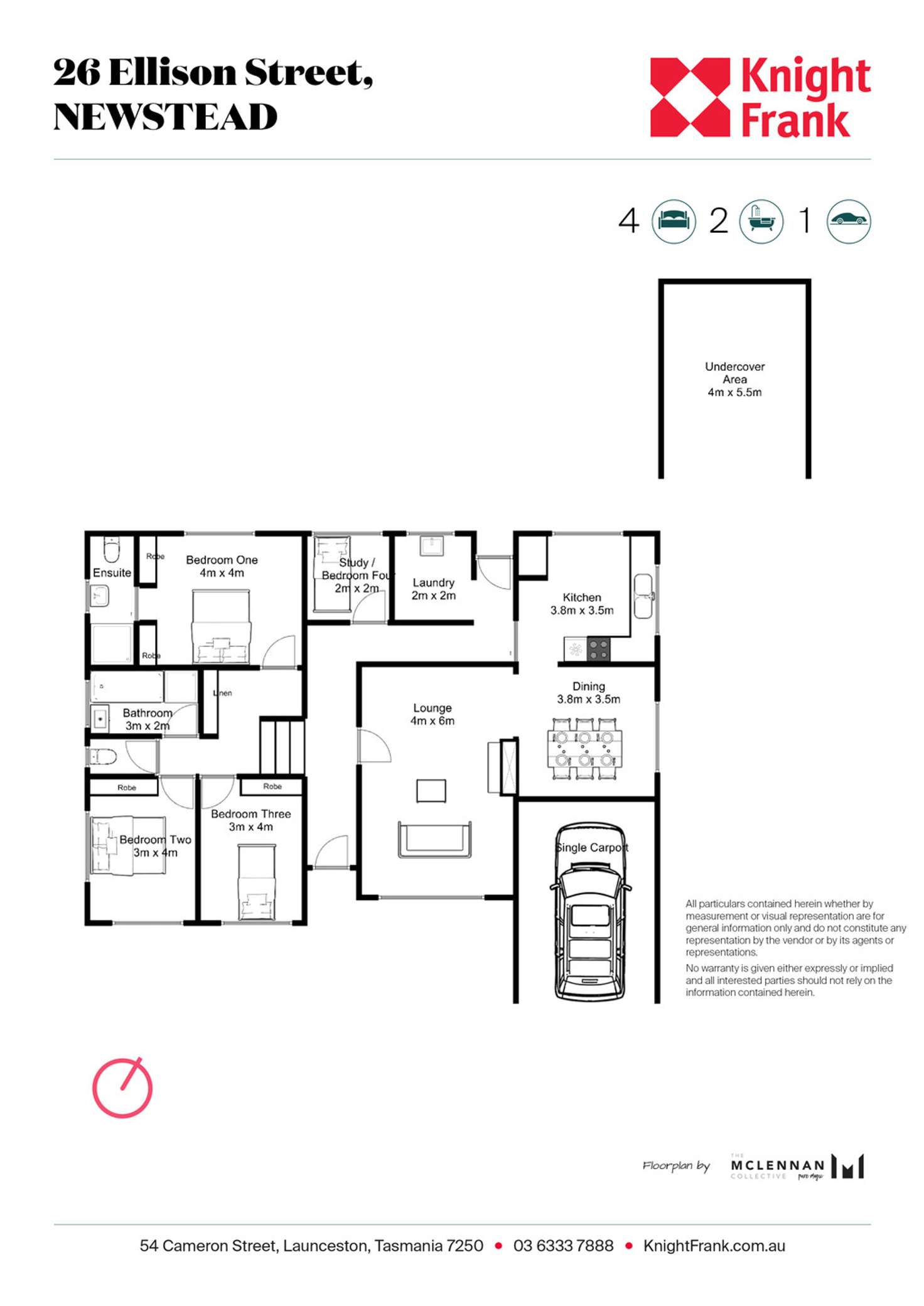 Floorplan of Homely house listing, 26 Ellison Street, Newstead TAS 7250