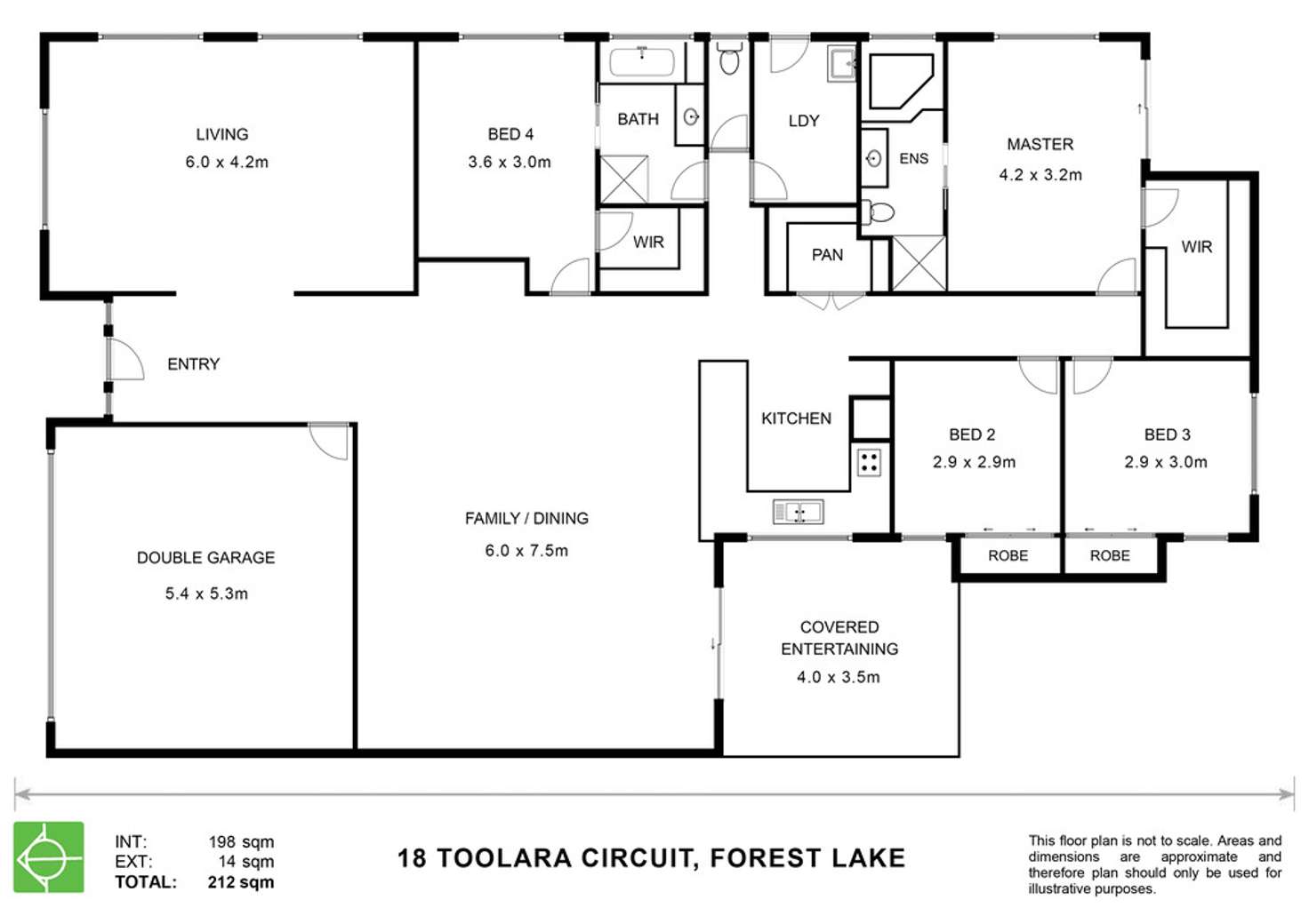 Floorplan of Homely house listing, 18 Toolara Circuit, Forest Lake QLD 4078