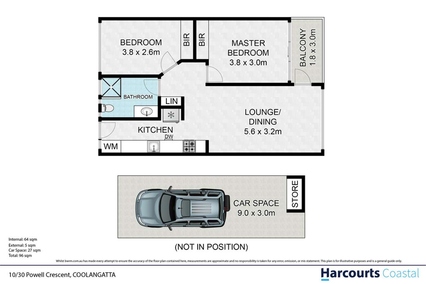 Floorplan of Homely unit listing, 10/30 Powell Crescent, Coolangatta QLD 4225