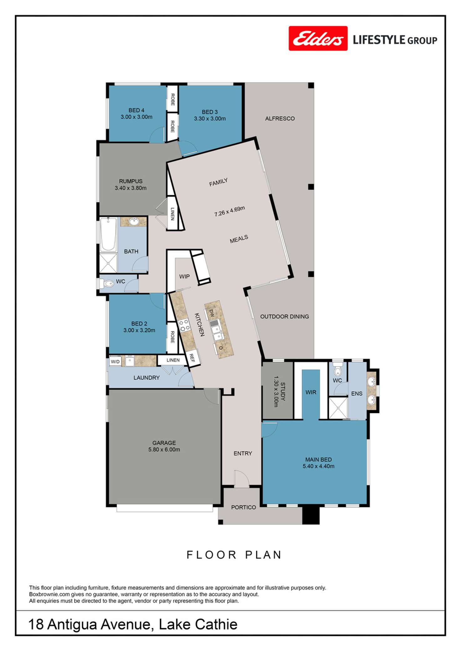 Floorplan of Homely house listing, 18 Antigua Avenue, Lake Cathie NSW 2445