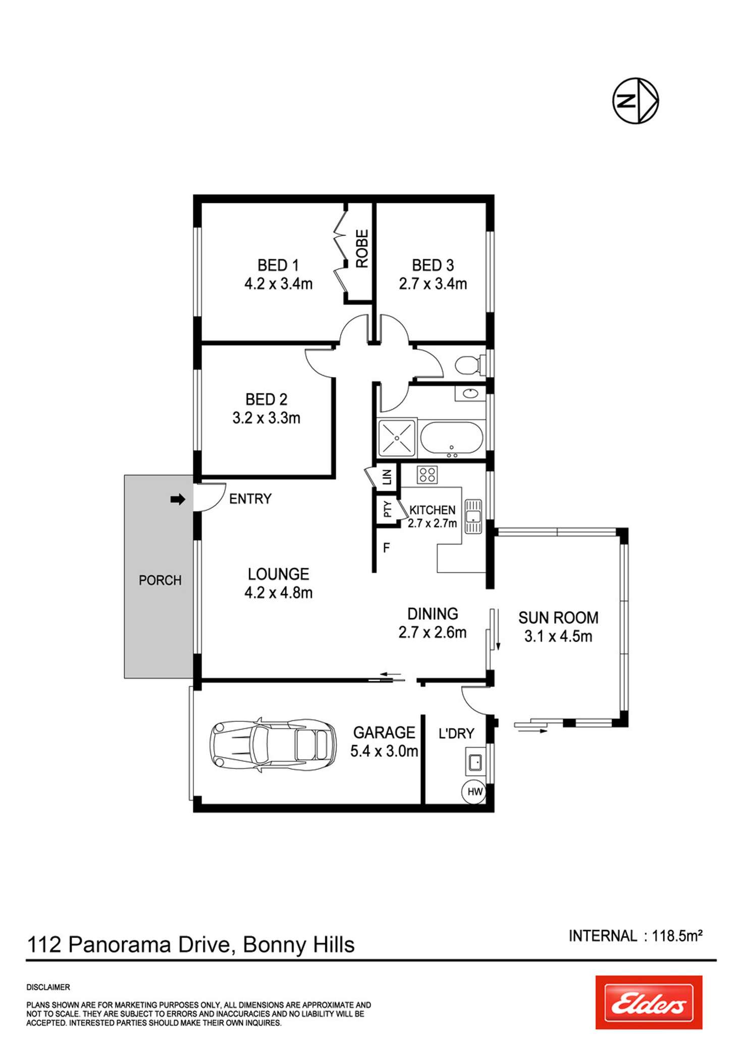 Floorplan of Homely house listing, 112 Panorama Drive, Bonny Hills NSW 2445