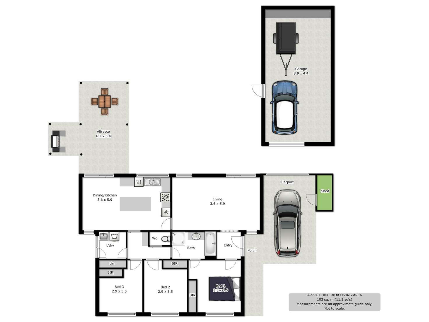 Floorplan of Homely house listing, 25 Wiltshire Crescent, Wodonga VIC 3690