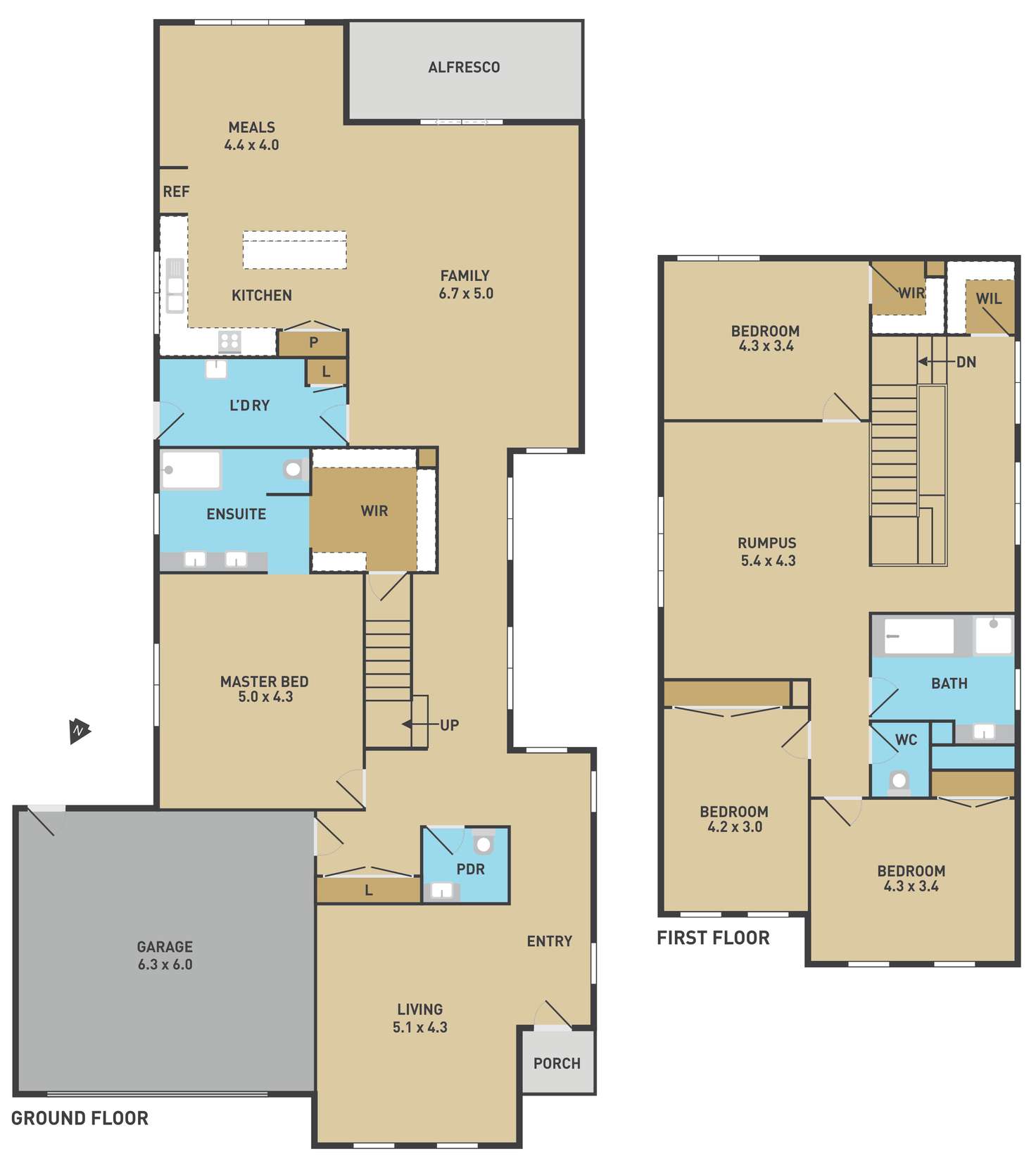 Floorplan of Homely house listing, 19 Woodward Way, Caroline Springs VIC 3023