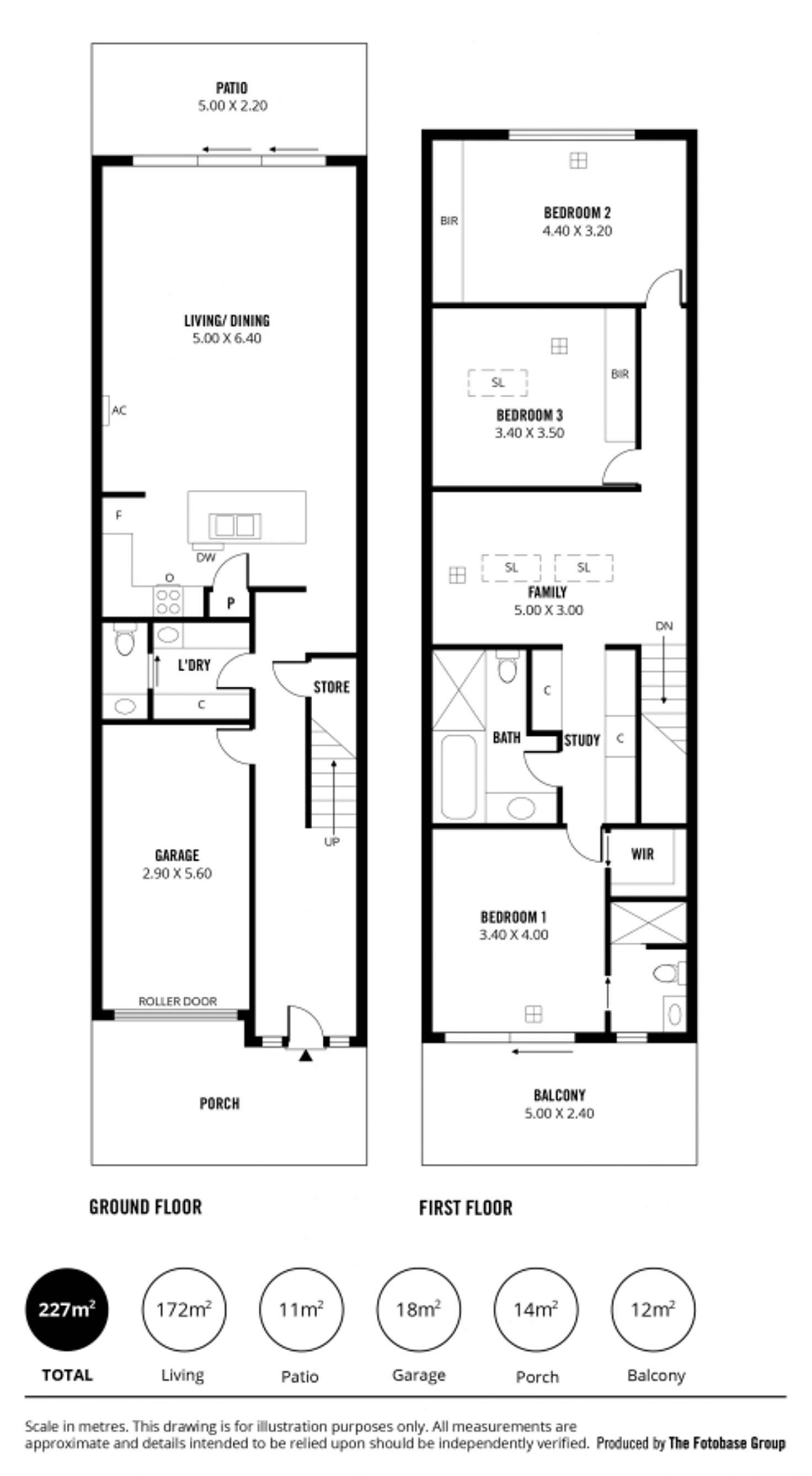 Floorplan of Homely townhouse listing, 12 St Clair Avenue, Mawson Lakes SA 5095