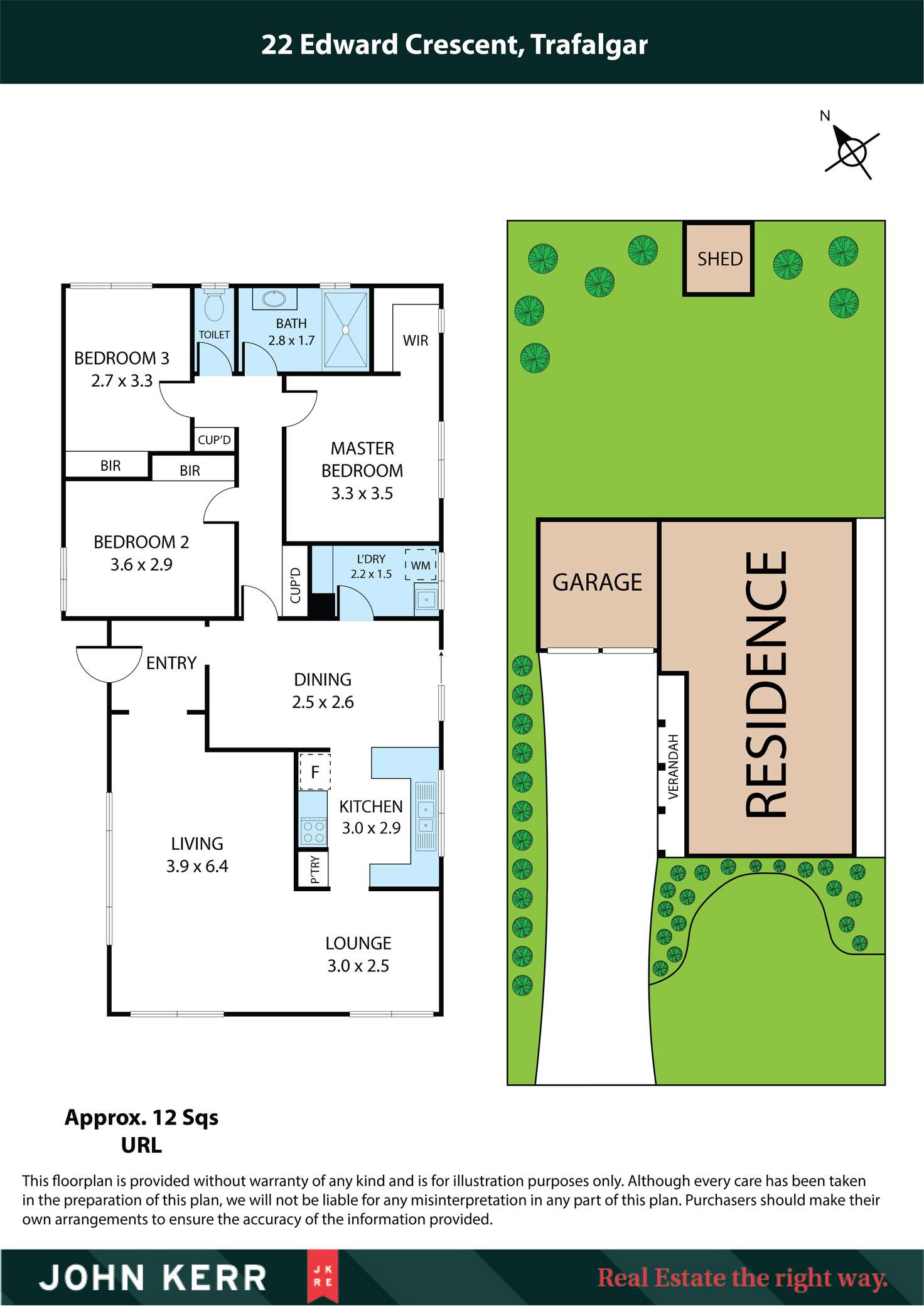 Floorplan of Homely house listing, 22 Edward Crescent, Trafalgar VIC 3824