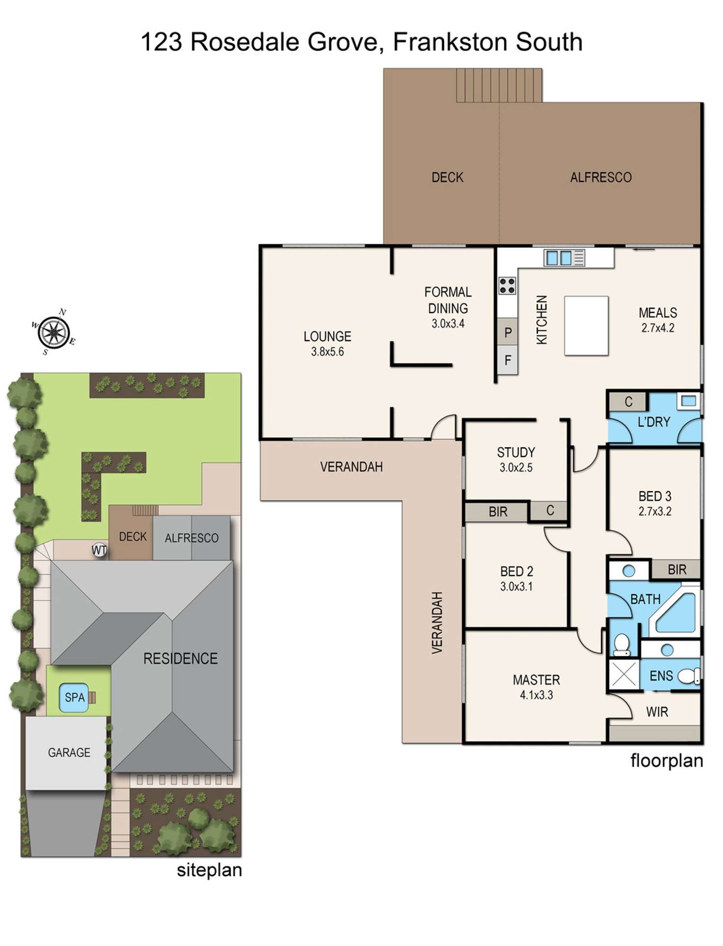 Floorplan of Homely house listing, 123 Rosedale Grove, Frankston South VIC 3199