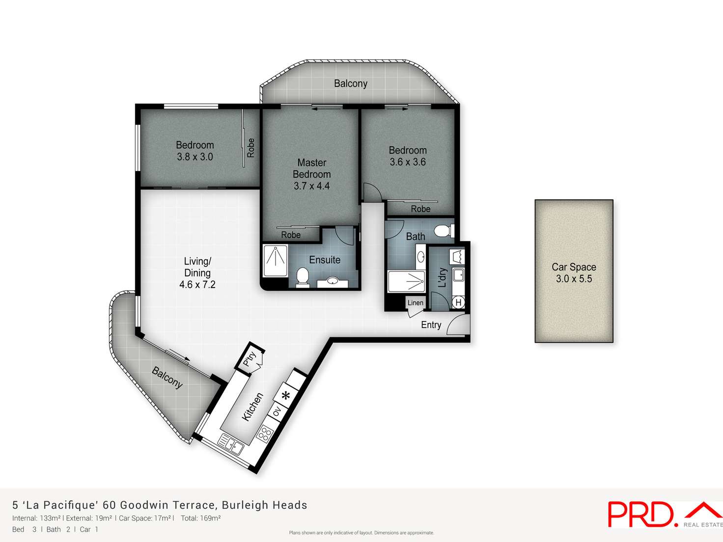 Floorplan of Homely unit listing, 5/60 Goodwin Terrace, Burleigh Heads QLD 4220