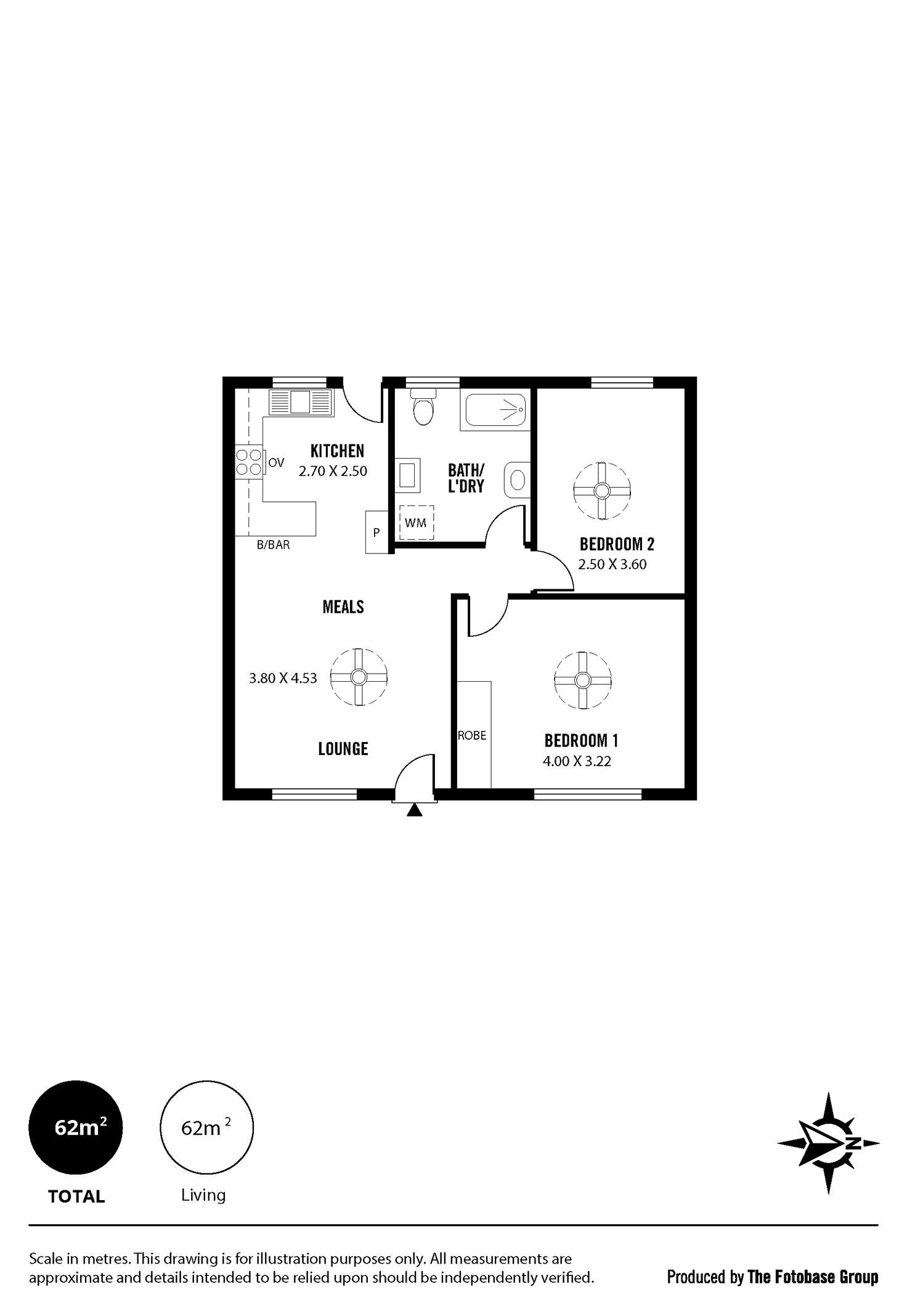 Floorplan of Homely unit listing, 2/6 Kintore Avenue, Kilburn SA 5084