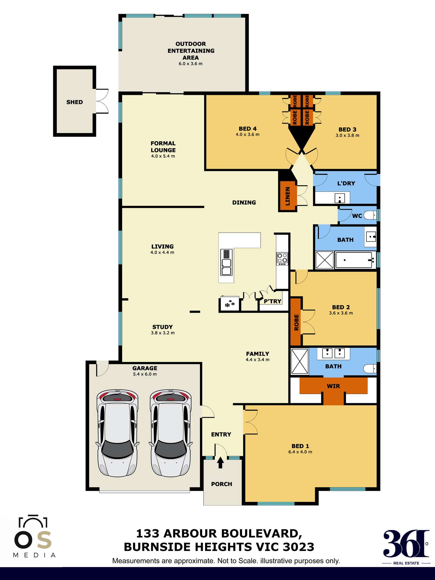 Floorplan of Homely house listing, 133 Arbour Boulevard, Burnside Heights VIC 3023