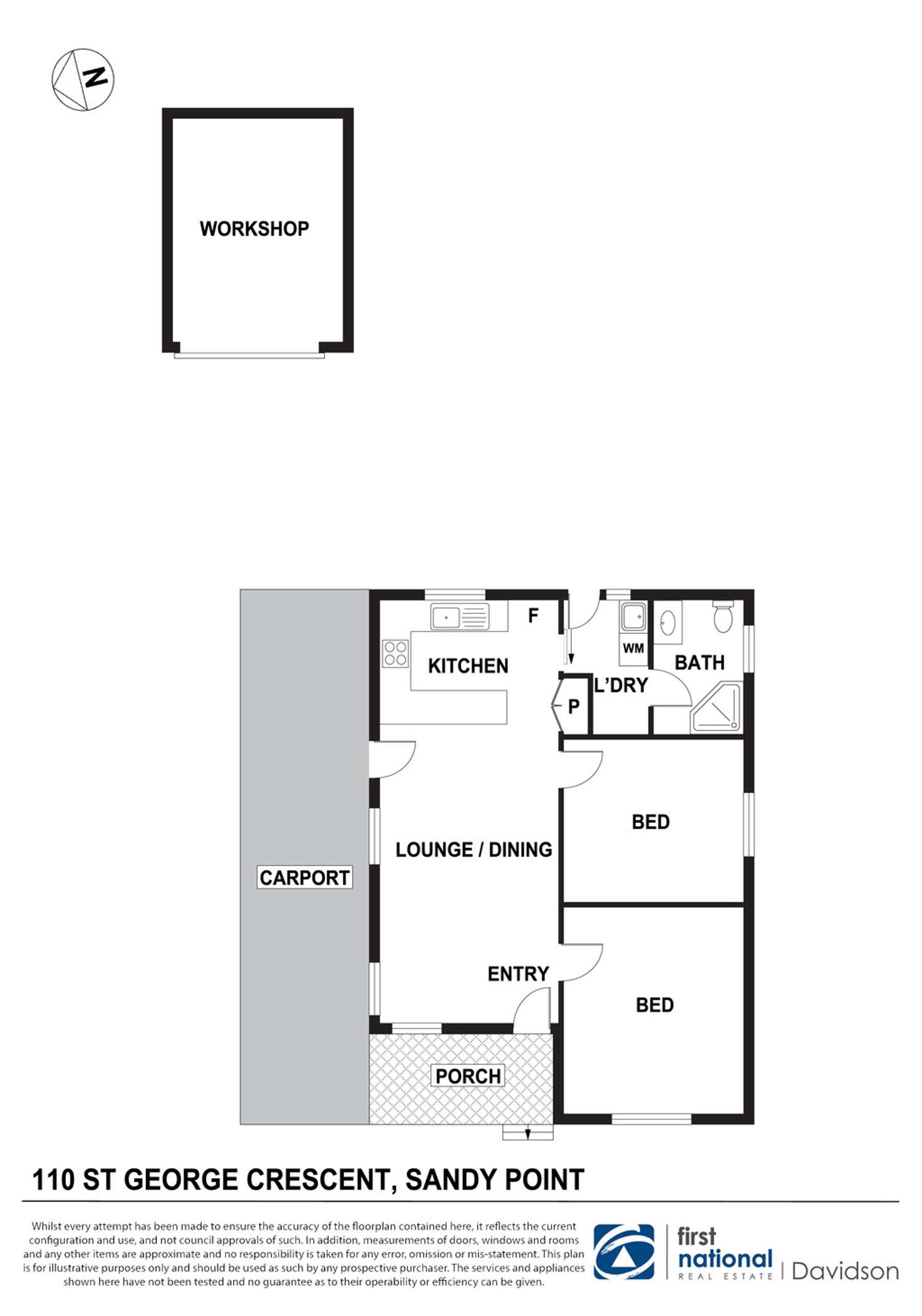 Floorplan of Homely house listing, 110 St George Crescent, Sandy Point NSW 2172