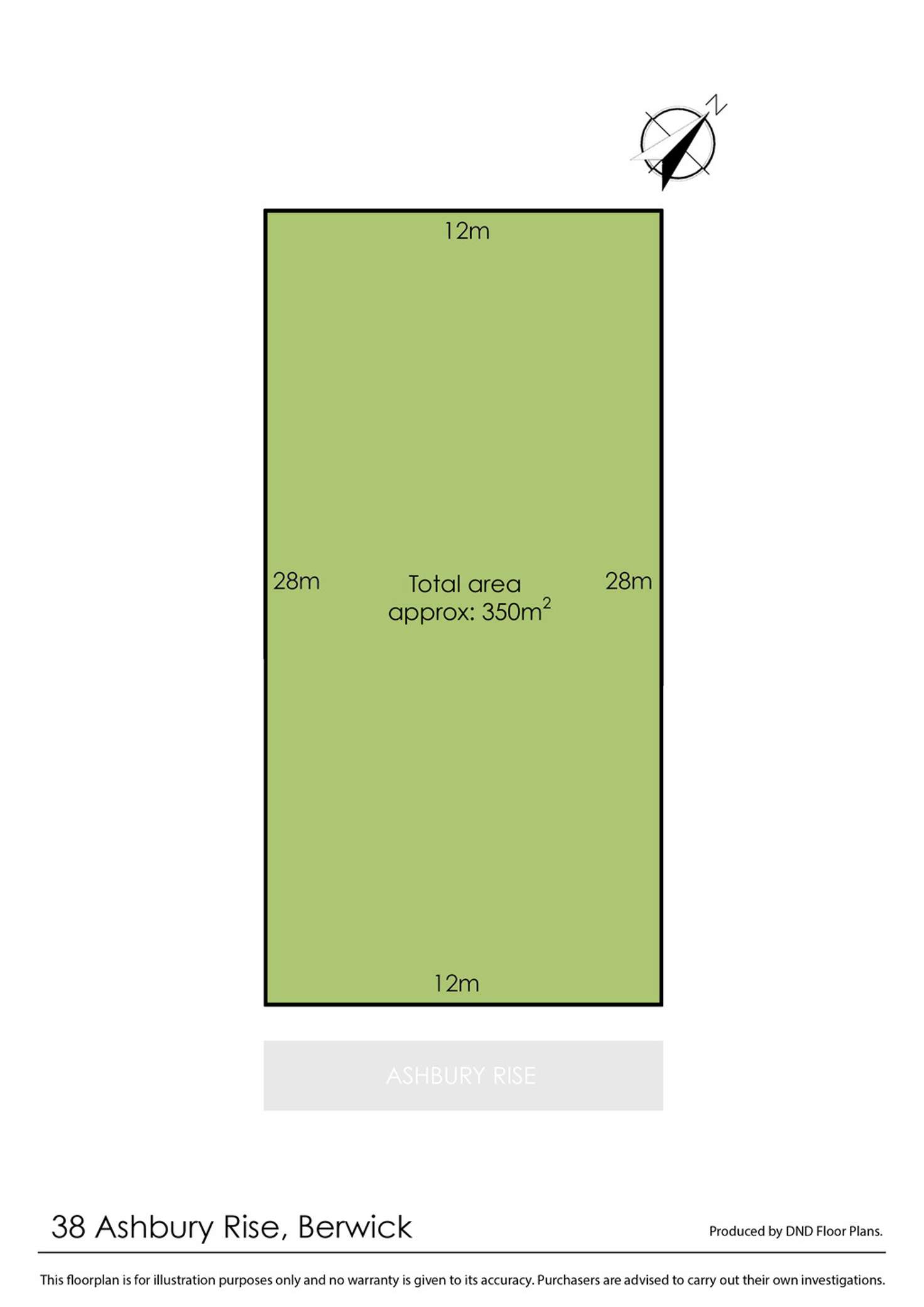 Floorplan of Homely residentialLand listing, 38 Ashbury Rise, Berwick VIC 3806