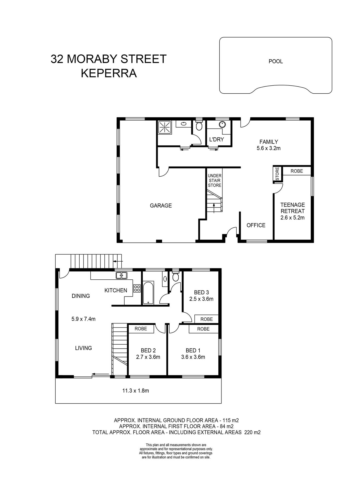 Floorplan of Homely house listing, 32 Moraby Street, Keperra QLD 4054