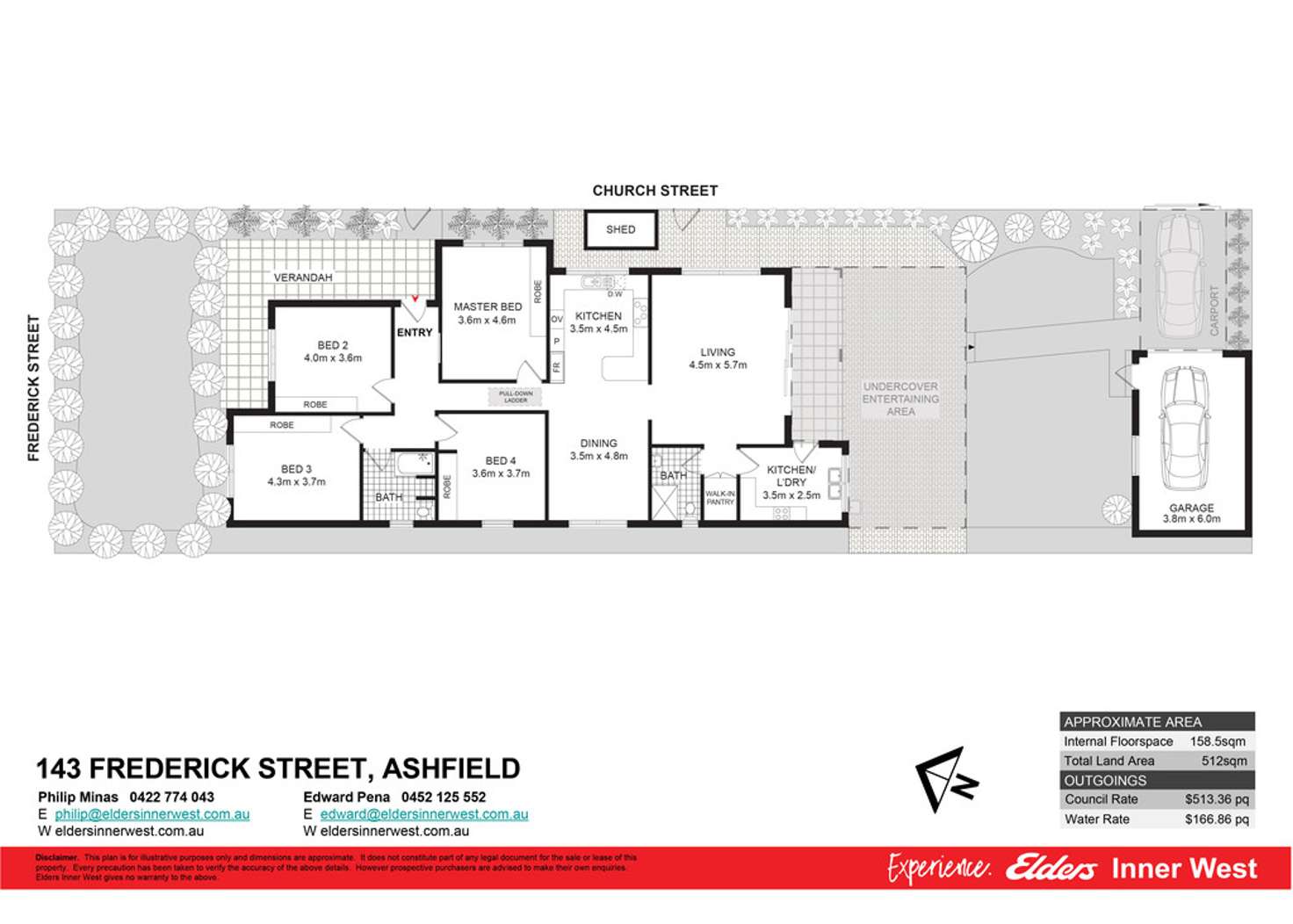 Floorplan of Homely house listing, 143 Frederick Street, Ashfield NSW 2131